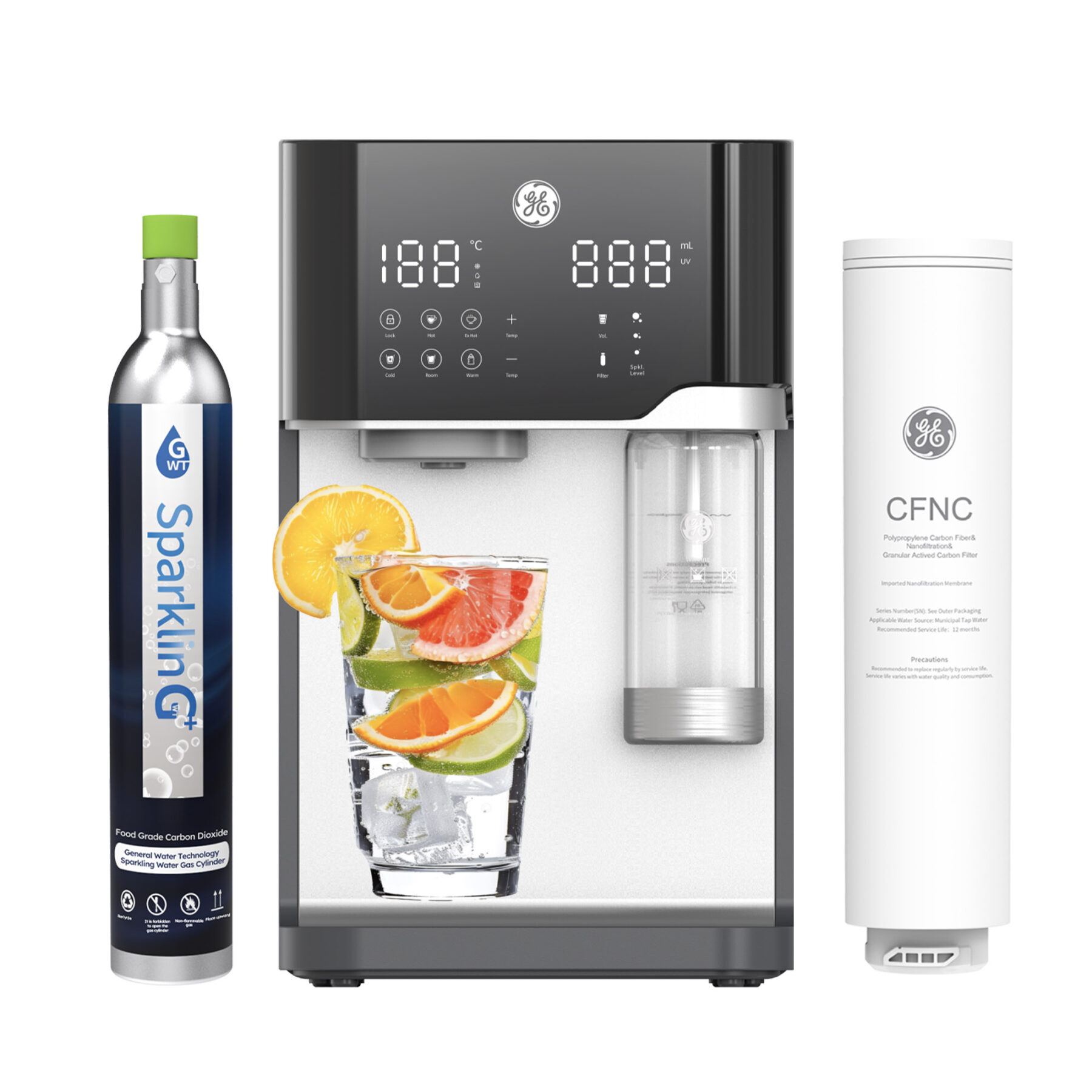 Máy lọc nước giữ khoáng, tạo Sparkling GE CTS10