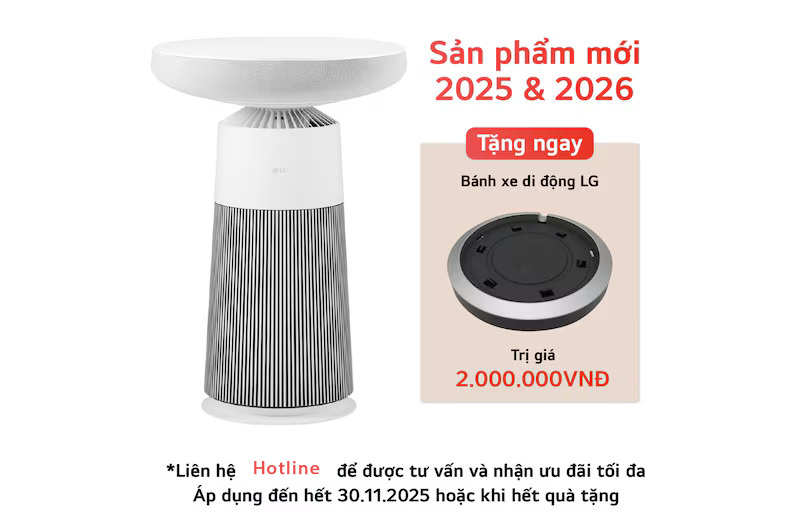 Máy lọc khí kết hợp loa bluetooth LG PuriCare™ Aerospeaker